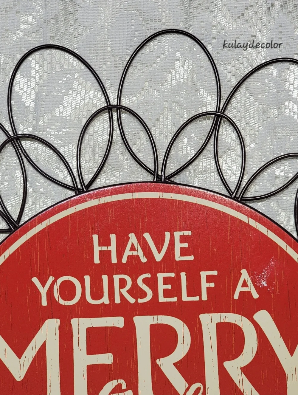 Hallmark Have Yourself a Merry Little Christmas Wall Door Metal Holiday Sign